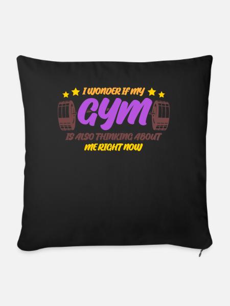 Bodybuilding Joke Bodybuilder Motivation - Sofakissenbezug 45 x 45 cm - Schwarz
