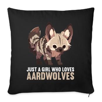 Erdwölfe Erdwolf - Sofakissenbezug 45 x 45 cm - Schwarz - Vorne