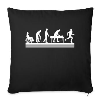 Physiotherapy Chiropractor Physio-masseur - Sofa pillowcase 17,3'' x 17,3'' (45 x 45 cm) - black - Front