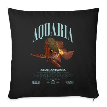 Asian Arowana Monster Fish Keeper Streetwear - Sofa pillowcase 17,3'' x 17,3'' (45 x 45 cm) - black - Front
