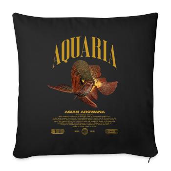 Asian Arowana Monster Fish Keeper Streetwear - Sofa pillowcase 17,3'' x 17,3'' (45 x 45 cm) - black - Front