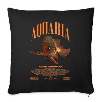 Asian Arowana Monster Fish Keeper Streetwear - Sofa pillowcase 17,3'' x 17,3'' (45 x 45 cm) - black - Front