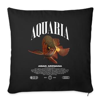 Asian Arowana Monster Fish Keeper Streetwear - Sofa pillowcase 17,3'' x 17,3'' (45 x 45 cm) - black - Front