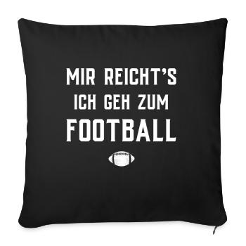 American Football Gift Kids Football Player - Sofa pillowcase 17,3'' x 17,3'' (45 x 45 cm) - black - Front