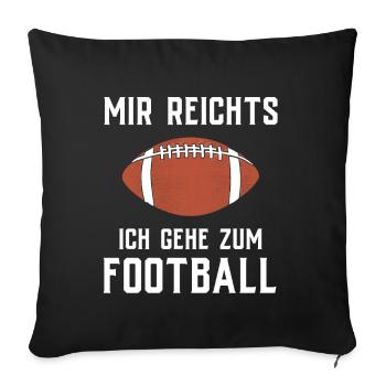American Football Gift Kids Football Player - Sofa pillowcase 17,3'' x 17,3'' (45 x 45 cm) - black - Front
