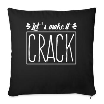 Physio Physiotherapy Cracking - Sofa pillowcase 17,3'' x 17,3'' (45 x 45 cm) - black - Front