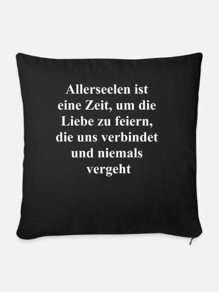 Ewige Liebe Geschenk - Sofakissenbezug 45 x 45 cm - Schwarz