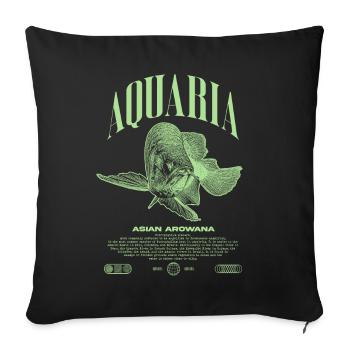 Asian Arowana Monster Fish Keeper Streetwear - Sofa pillowcase 17,3'' x 17,3'' (45 x 45 cm) - black - Front