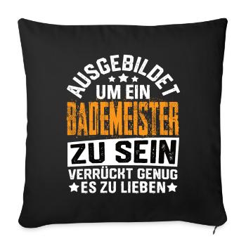 Sauveteurs Nageurs nageurs sauveteurs - Housse de coussin décorative 45 x 45 cm - noir - Devant
