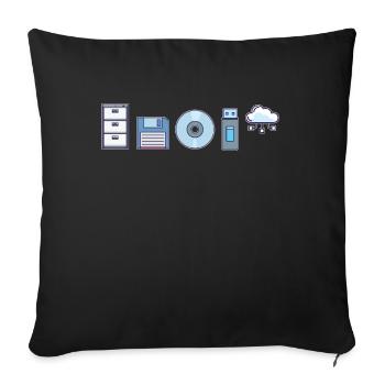 IT Geek, PC Accessories Storage Devices Evolution - Sofa pillowcase 17,3'' x 17,3'' (45 x 45 cm) - black - Front