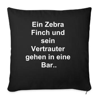 Vertraute Freunde Geschenk - Sofakissenbezug 45 x 45 cm - Schwarz - Vorne
