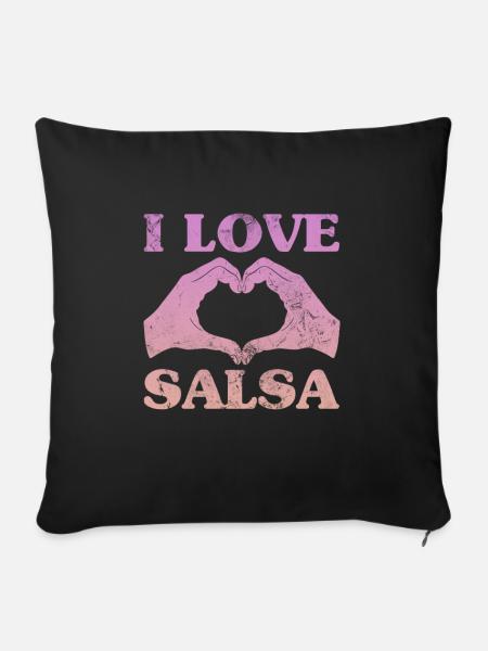 Salsa - Sofakissenbezug 45 x 45 cm - Schwarz