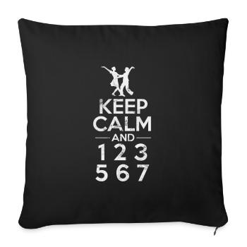 Salsa - Housse de coussin décorative 45 x 45 cm - noir - Devant
