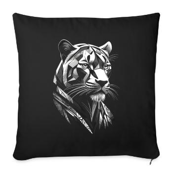 Modern - Panther - Sofa pillowcase 17,3'' x 17,3'' (45 x 45 cm) - black - Front