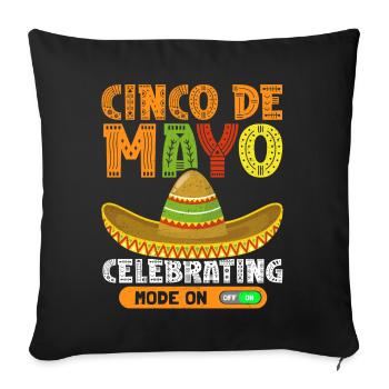 Cinco De Mayo Mexikanisches Fiesta Geschenk - Sofakissenbezug 45 x 45 cm - Schwarz - Vorne
