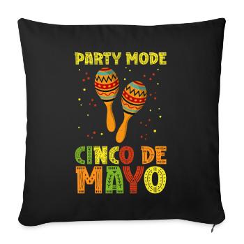 Cinco De Mayo Mexikanische Fiesta Geschenk - Sofakissenbezug 45 x 45 cm - Schwarz - Vorne