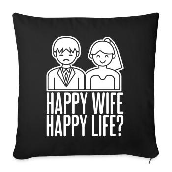 Bride Groom Best Man Wedding Groomsmen - Sofakissenbezug 45 x 45 cm - Schwarz - Vorne