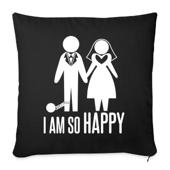 Best Man Wedding Bride Groomsmen Groom - Sofakissenbezug 45 x 45 cm - Schwarz - Vorne
