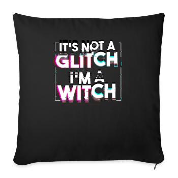« Ce n’est pas un problème, je suis une sorcière » Occulte gothique - Housse de coussin décorative 45 x 45 cm - noir - Devant