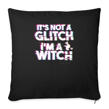 « Ce n’est pas un problème, je suis une sorcière » Occulte gothique - Housse de coussin décorative 45 x 45 cm - noir - Devant