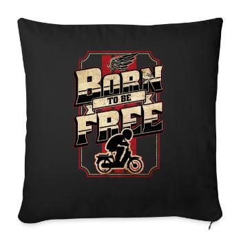 Moped Moped Scooter Moped Moped Driver tshirt - Sofa pillowcase 17,3'' x 17,3'' (45 x 45 cm) - black - Front