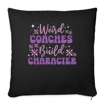 Strange coaches form character coaches - Sofa pillowcase 17,3'' x 17,3'' (45 x 45 cm) - black - Front