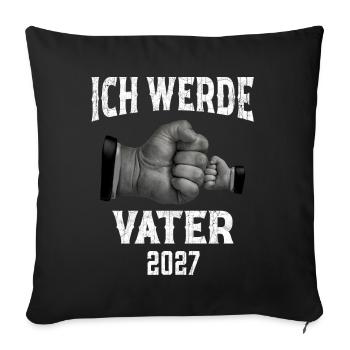 I'm going to be a father in 2027 - Sofa pillowcase 17,3'' x 17,3'' (45 x 45 cm) - black - Front