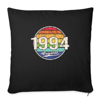 1994 Geburtstag Year Original - Sofakissenbezug 45 x 45 cm - Schwarz - Vorne