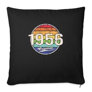 1956 Geburtstag Year Original - Sofakissenbezug 45 x 45 cm - Schwarz - Vorne