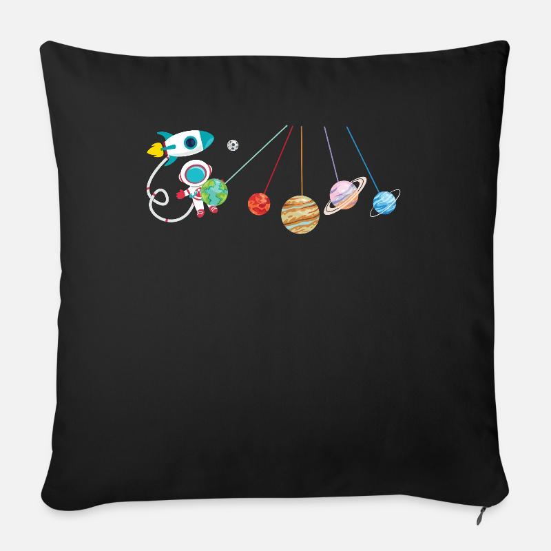 Space, Weltraum, Nerd, Geed, Wissenschaft Meme - Sofakissenbezug 45 x 45 cm - Schwarz