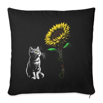 Ciao Bella - Sofa pillowcase 17,3'' x 17,3'' (45 x 45 cm) - black - Front
