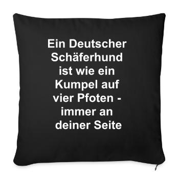 Mein bester Kumpel Geschenk - Sofakissenbezug 45 x 45 cm - Schwarz - Vorne