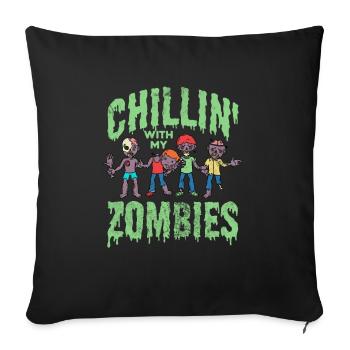 Zombie - Sofakissenbezug 45 x 45 cm - Schwarz - Vorne