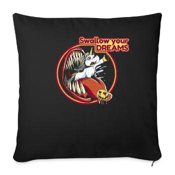 Hardcore-Rave Music EDM DJ House-Music - Sofa pillowcase 17,3'' x 17,3'' (45 x 45 cm) - black - Front
