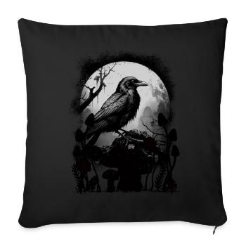 Raven Raven Crow Halloween Crows - Sofa pillowcase 17,3'' x 17,3'' (45 x 45 cm) - black - Front