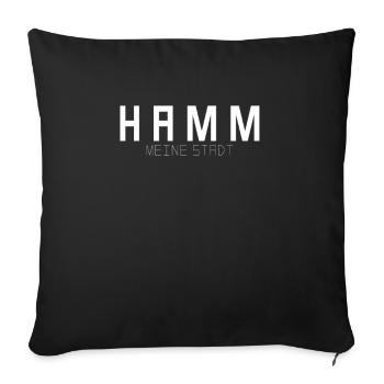 Hamm My City - Sofa pillowcase 17,3'' x 17,3'' (45 x 45 cm) - black - Front