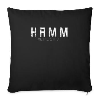 Hamm My City - Sofa pillowcase 17,3'' x 17,3'' (45 x 45 cm) - black - Front