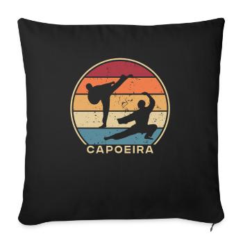 Retro Ginga Capoeirista Tanzprofi - Sofakissenbezug 45 x 45 cm - Schwarz - Vorne