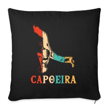 Retro Ginga Capoeirista Tanzprofi - Sofakissenbezug 45 x 45 cm - Schwarz - Vorne