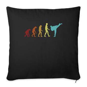 Capoeira Evolution Capoeirista Ginga Tanz - Sofakissenbezug 45 x 45 cm - Schwarz - Vorne