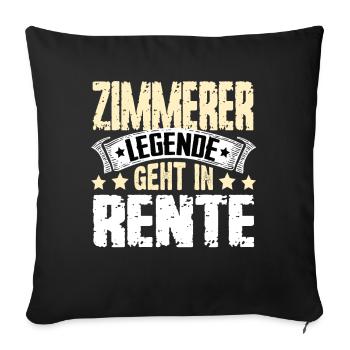 Carpenter legend retires - Sofa pillowcase 17,3'' x 17,3'' (45 x 45 cm) - black - Front