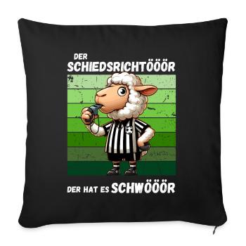 Soccer Penalty Soccer Player Referee Funny - Sofa pillowcase 17,3'' x 17,3'' (45 x 45 cm) - black - Front