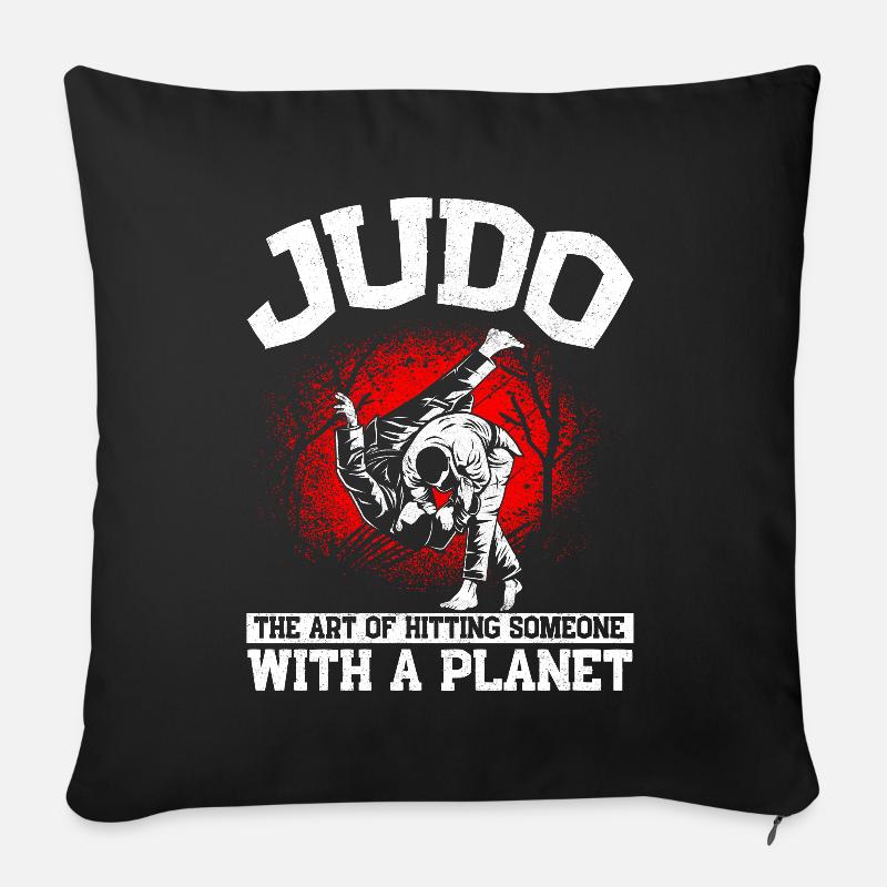 Judo Judoka Judo Geschenk für Judo - Sofakissenbezug 45 x 45 cm - Schwarz