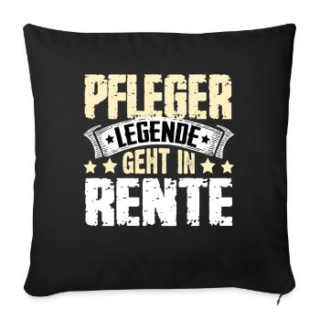 Nurse legend retires - Sofa pillowcase 17,3'' x 17,3'' (45 x 45 cm) - black - Front