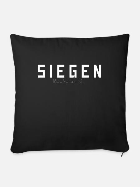 Siegen Meine Stadt - Sofakissenbezug 45 x 45 cm - Schwarz