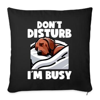 Rhodesian Ridgeback Hund Rhodesian Ridgebacks - Sofakissenbezug 45 x 45 cm - Schwarz - Vorne