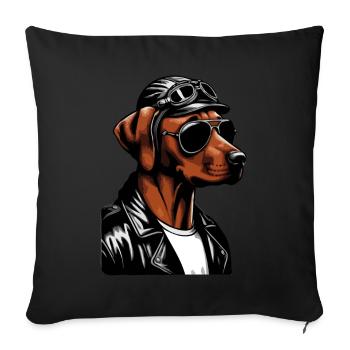 Rhodesian Ridgeback Coole Rhodesian Ridgebacks - Sofakissenbezug 45 x 45 cm - Schwarz - Vorne