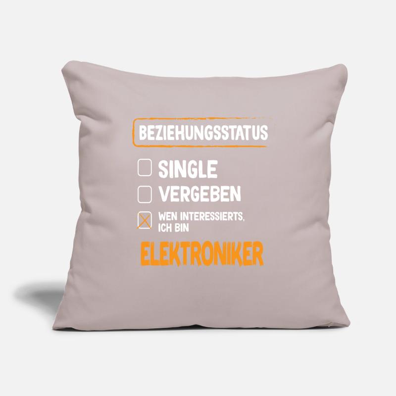 Statut de la relation de technicien en électronique Housse de coussin décorative 45 x 45 cm