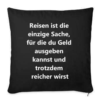Bon - Housse de coussin décorative 45 x 45 cm - noir - Devant