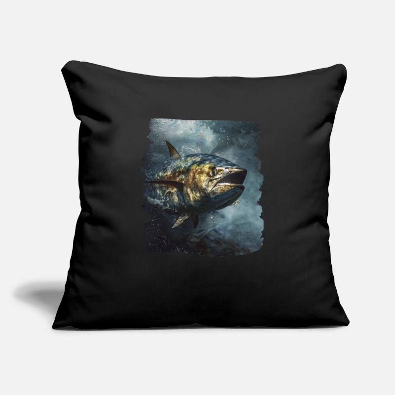 Thon Thunfische Thunfisch Housse de coussin décorative 45 x 45 cm
